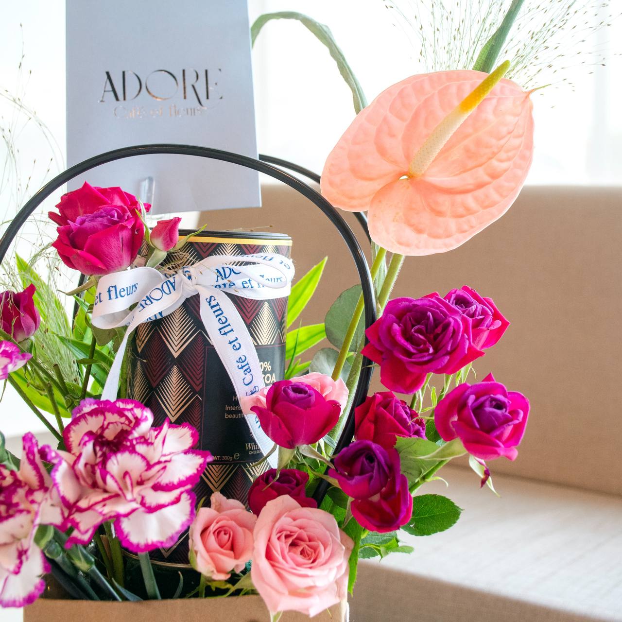 Floral Hot Chocolate Winter Gift